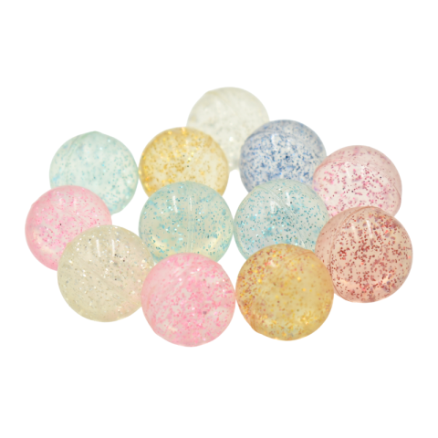 Jucării și jocuri - Set 12 bilute topaitoare sclipici Piccolino