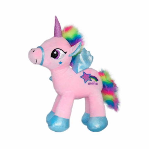 Jucării și jocuri - Jucarie de plus Unicorn roz 51 cm