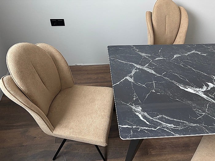 Set masa dining Compact si 4 scaune rotative Aruna [2]