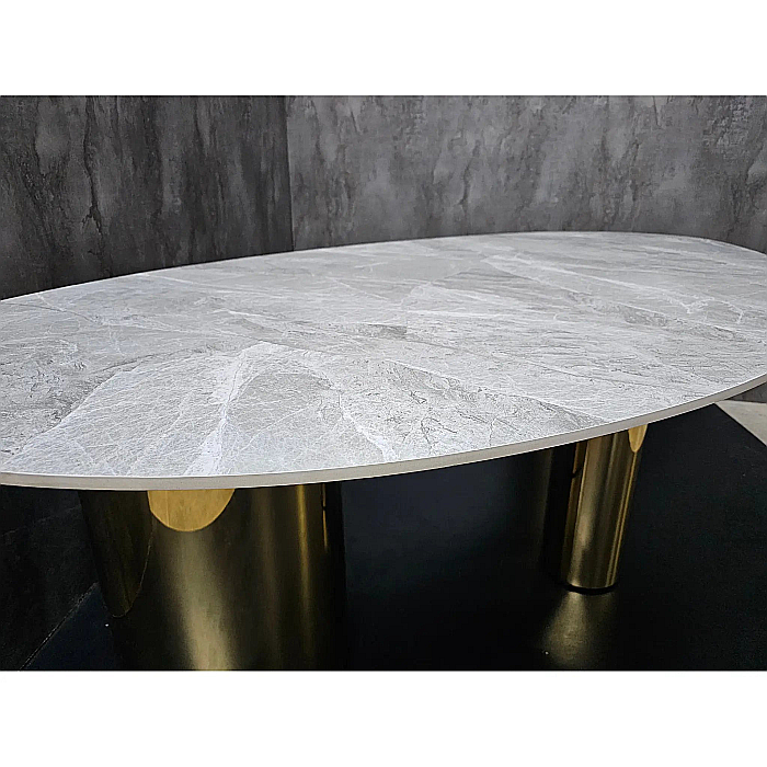 Masă dining cu blat din compozit și picioare din inox Regal - DT2150 [7]