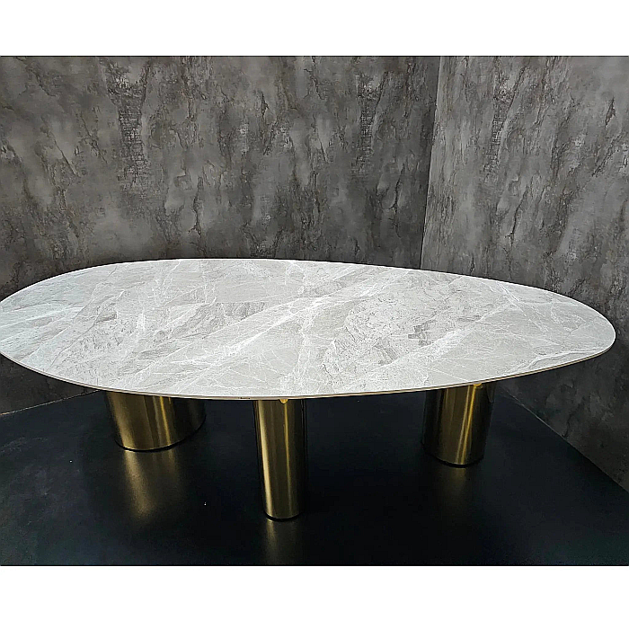 Masă dining cu blat din compozit și picioare din inox Regal - DT2150 [5]