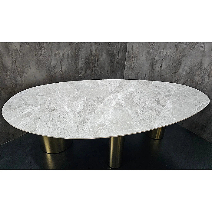 Masă dining cu blat din compozit și picioare din inox Regal - DT2150 [6]