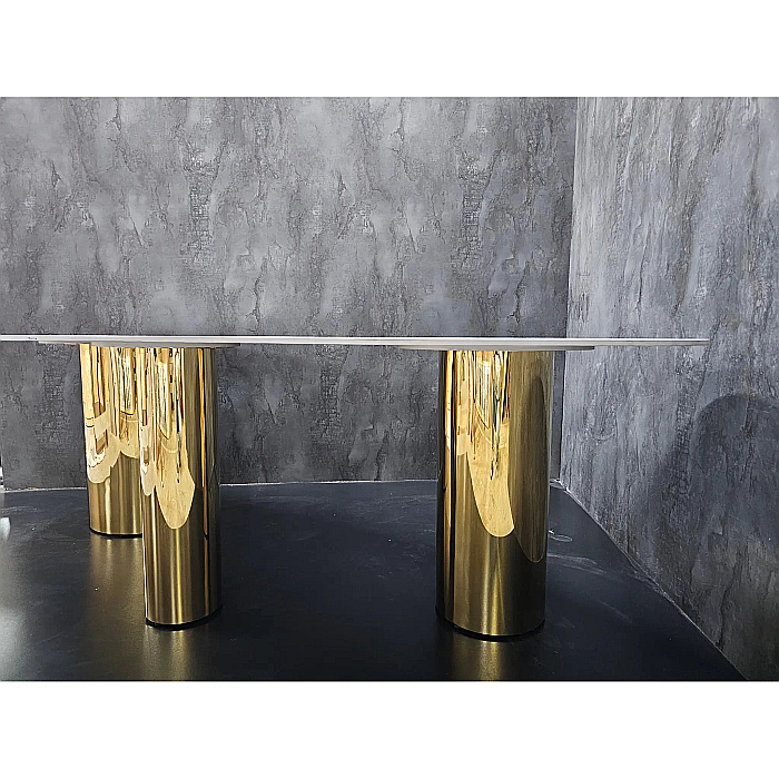 Masă dining cu blat din compozit și picioare din inox Regal - DT2150 [8]