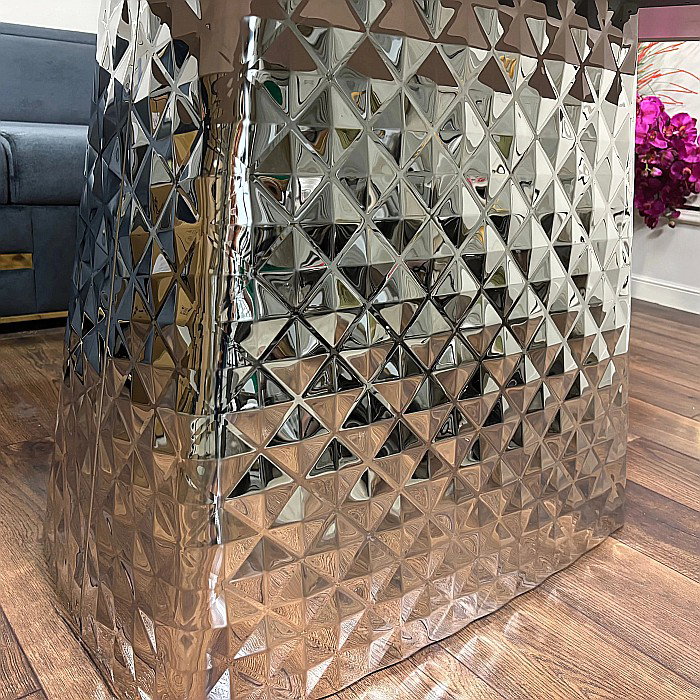 Masă dining cu blat din compozit și bază din inox Kallisto - KM182 [4]