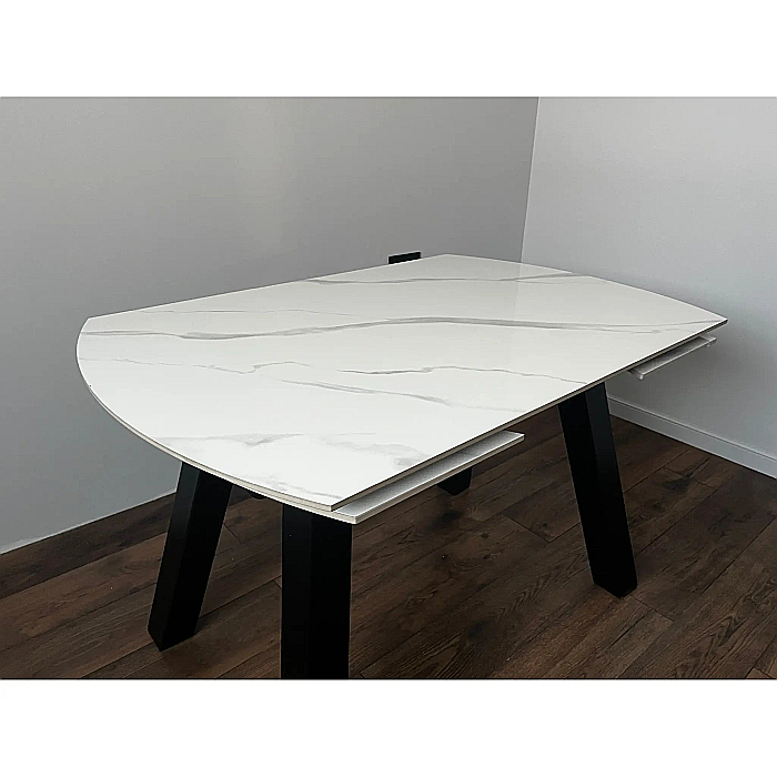 Masă dining extensibilă cu blat din compozit și structură metalică Extensia – DT2422 [8]