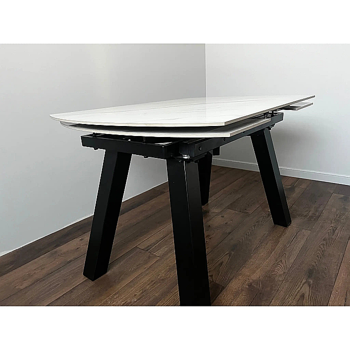 Masă dining extensibilă cu blat din compozit și structură metalică Extensia – DT2422 [9]