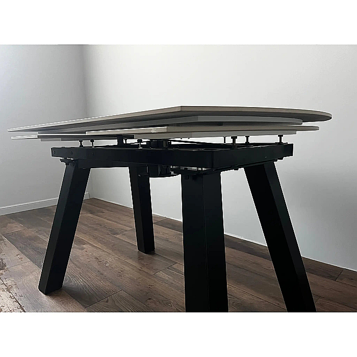 Masă dining extensibilă cu blat din compozit și structură metalică Extensia – DT2422 [10]