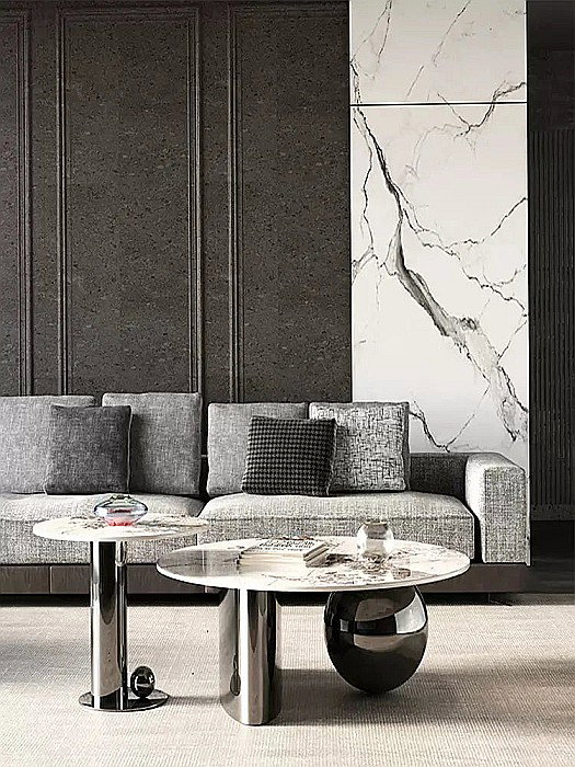 Măsuță cafea cu blat din compozit și picioare din inox Amaris - CT2209 [6]