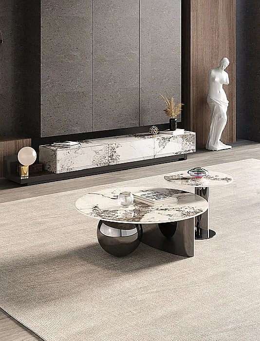 Măsuță cafea cu blat din compozit și picioare din inox Amaris - CT2209 [9]