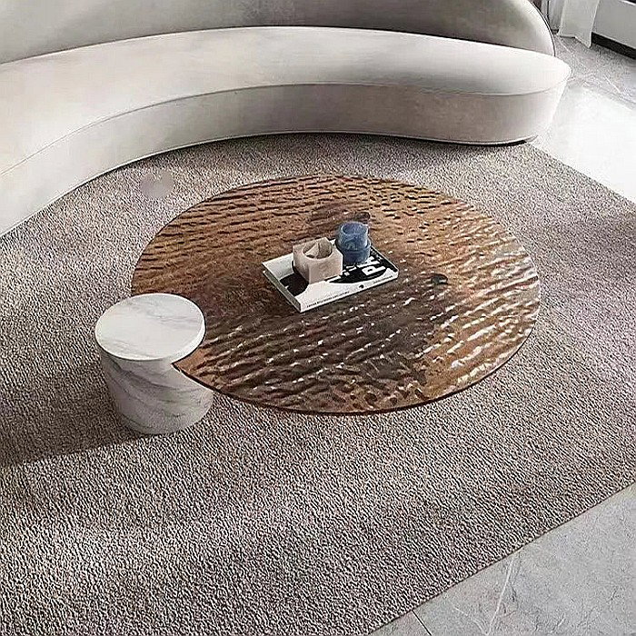 Măsuță cafea cu picioare din marmură și blat din sticlă securizată Calia - CT2203 [5]