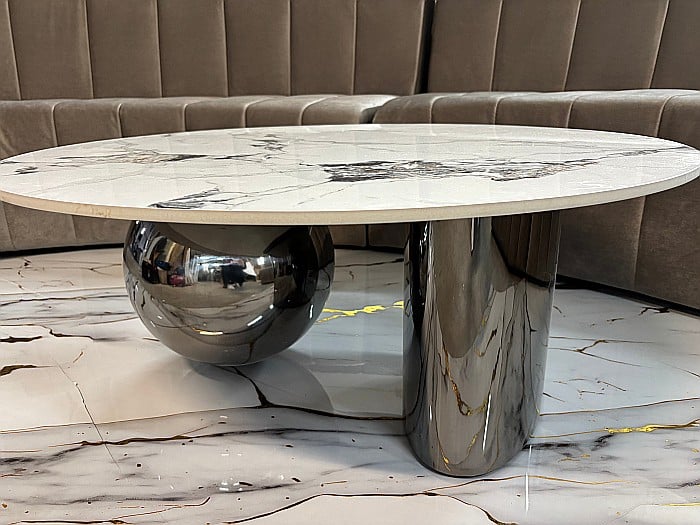 Măsuță cafea cu blat din compozit și picioare din inox Amaris - CT2209 [5]