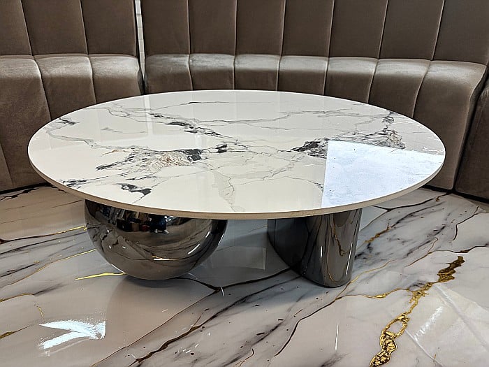 Măsuță cafea cu blat din compozit și picioare din inox Amaris - CT2209 [2]