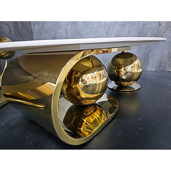 Set măsuțe cafea cu blat din compozit și picioare din inox Nova - CT2318 [8]