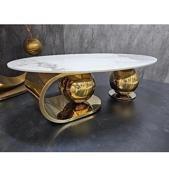 Set măsuțe cafea cu blat din compozit și picioare din inox Nova - CT2318 [11]