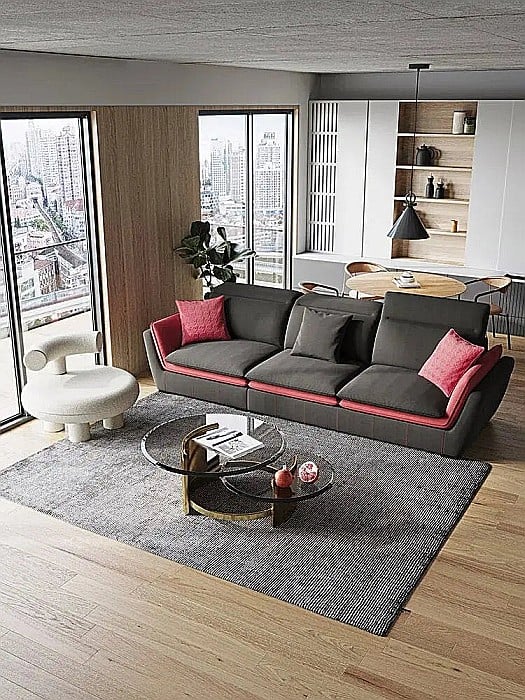 Măsuță cafea cu blat din sticlă securizată și picior din inox Infinity - CT2310 [3]