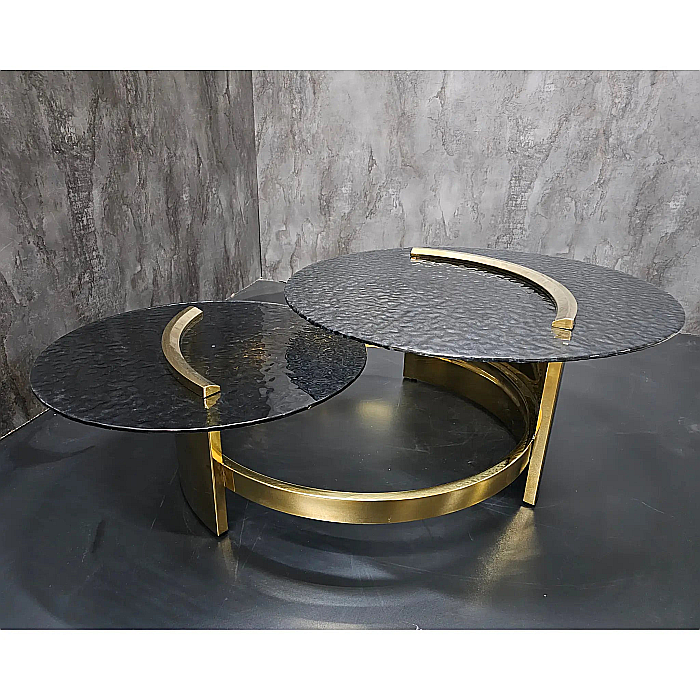 Măsuță cafea cu blat din sticlă securizată și picior din inox Infinity - CT2310 [9]