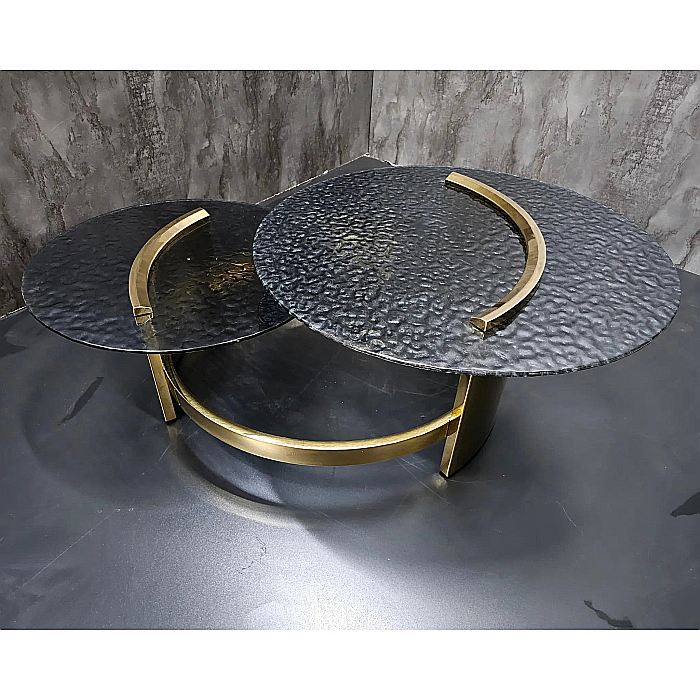 Măsuță cafea cu blat din sticlă securizată și picior din inox Infinity - CT2310 [7]