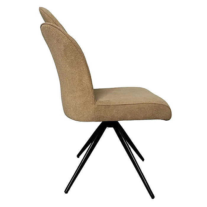 Scaun rotativ din stofă și picioare din metal Aruna - DC2414 [3]