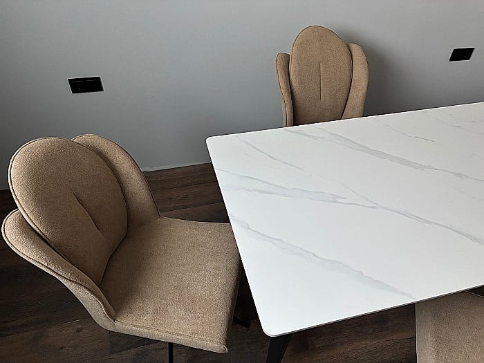 Set masa dining Compact si 4 scaune rotative Aruna [5]