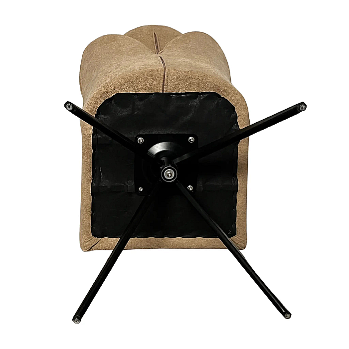 Scaun rotativ din stofă și picioare din metal Aruna - DC2414 [5]