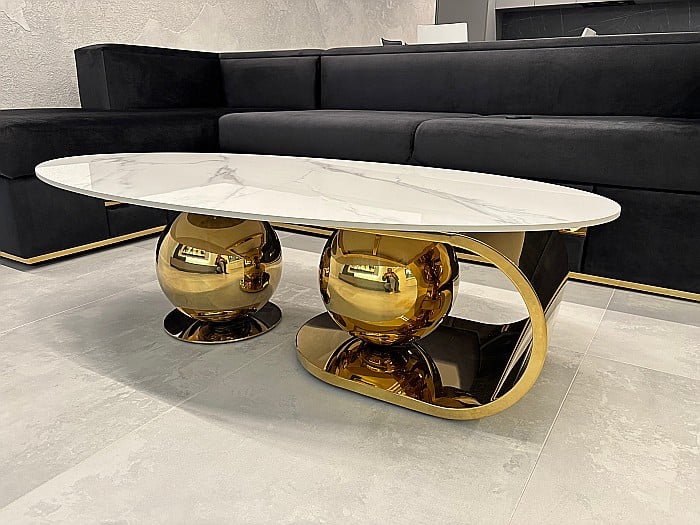 Set măsuțe cafea cu blat din compozit și picioare din inox Nova - CT2318 [5]