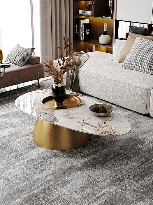 Set măsuțe cafea cu blat din compozit și picioare din inox Isabella - CT2223 [2]