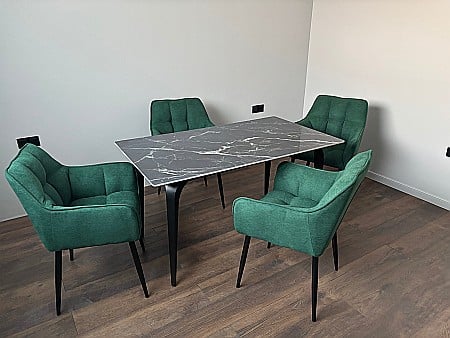 OUTLET Mobilier - Set masa dining Compact si 4 scaune Pavia