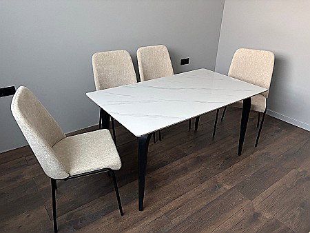 OUTLET Mobilier - Set masa dining Compact si 6 scaune Delfo