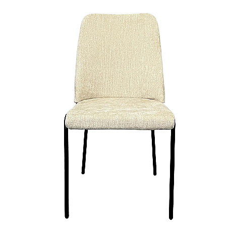 Scaune OUTLET - Scaun dining din stofă și picioare din metal Delfo - DC2480