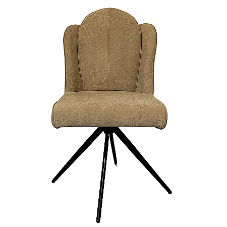 Scaune OUTLET - Scaun rotativ din stofă și picioare din metal Aruna - DC2414