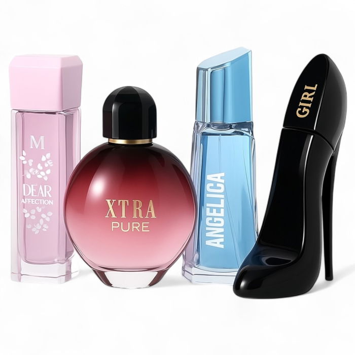 Set 4 Parfumuri de dama – Dear Affection, Xtra Pure, Angelica, Style Girl Black – 100 ml fiecare [1]