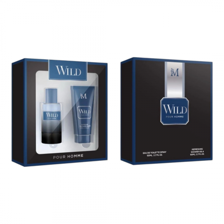 Seturi si Pachete - Caseta cadou parfum + gel de dus  pentru barbati