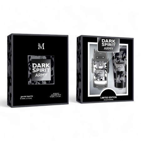 Seturi si Pachete - Set Cadou barbati: Dark Spirit Army Pour Homme– Apa de Parfum 50ml + Gel de dus 50ml