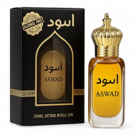 Parfumuri Orientale - Aswad - Attar Roll-On 20ml - Parfum oriental fara alcool, barbati