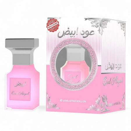 Parfumuri Florale - Parfum Oriental fara Alcool - Extract Concentrat pe Baza de Ulei, 20ml Roll-on-Oud Abiyad