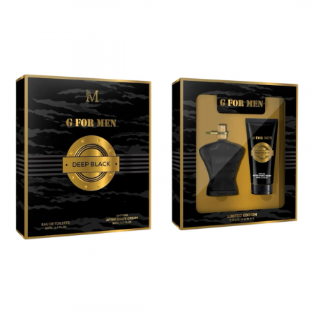 Seturi si Pachete - Set 2 piese ,,G for Men Deep Black '' EDT + Gel de dus Editie Limitata