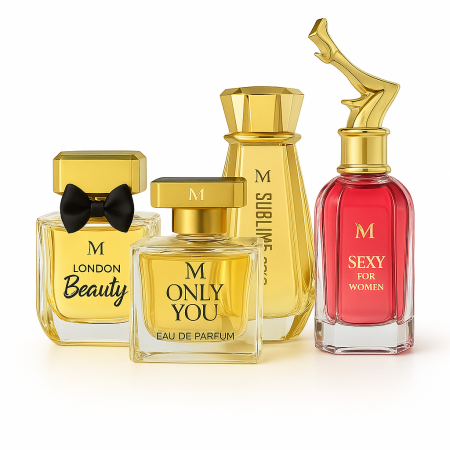Seturi si Pachete - Set 4 Parfumuri de Dama - London Beauty + Only You + Sublime Gold + Sexy In Red