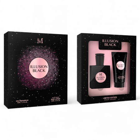 Seturi si Pachete - Set Cadou Illusion Black for Women 100ml - Apa Parfum, dama