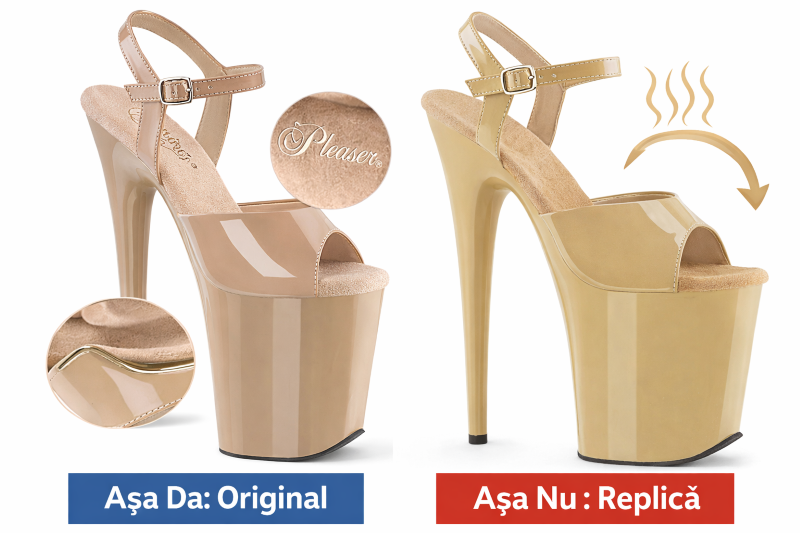 sandale Pleaser originale versus imitatii