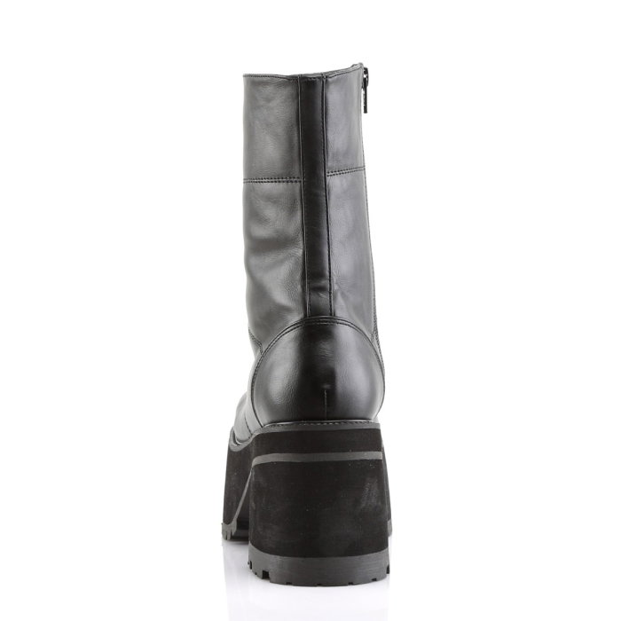 Bocanci gothic DemoniaCult Ranger 301 negri cu platformă înaltă și toc gros [4]