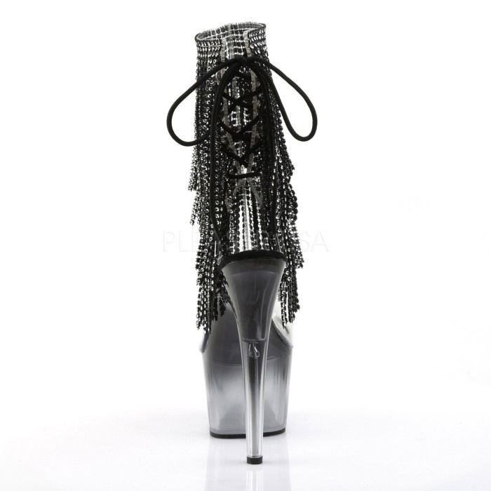 Botine cu toc inalt si platforma, cu pietricele [4]