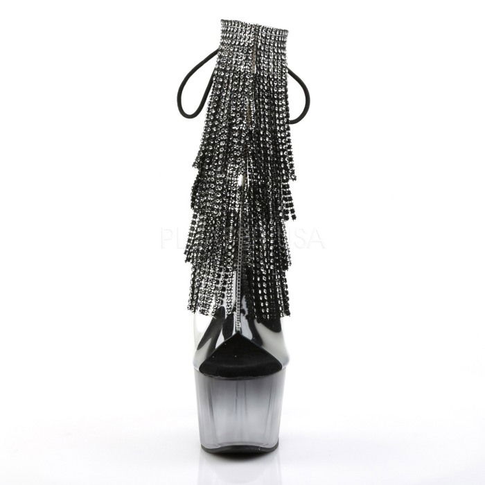 Botine cu toc inalt si platforma, cu pietricele [2]