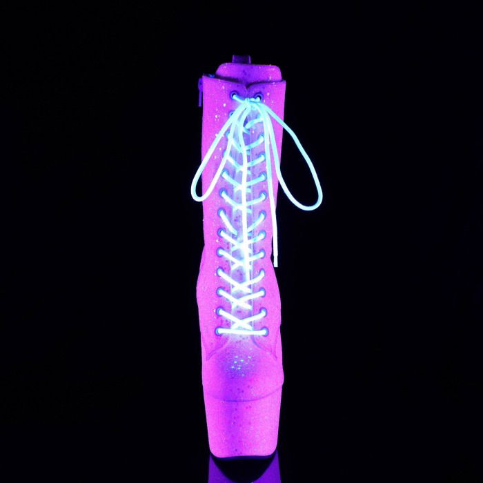 Botine cu platforma roz ADORE 1040 IG [2]