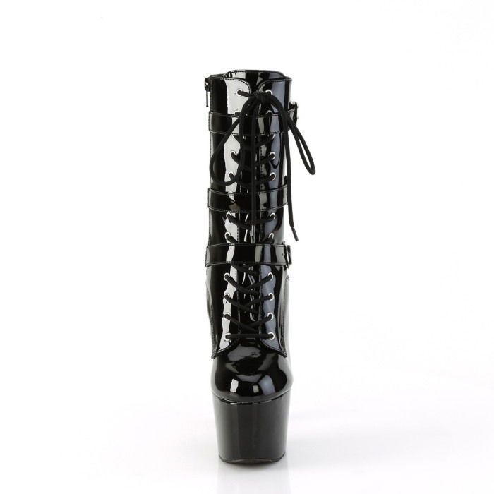 Botine cu toc de 18 cm, cu barete cu catarame, pentru pole dance, Pleaser, Adore 1043 [2]