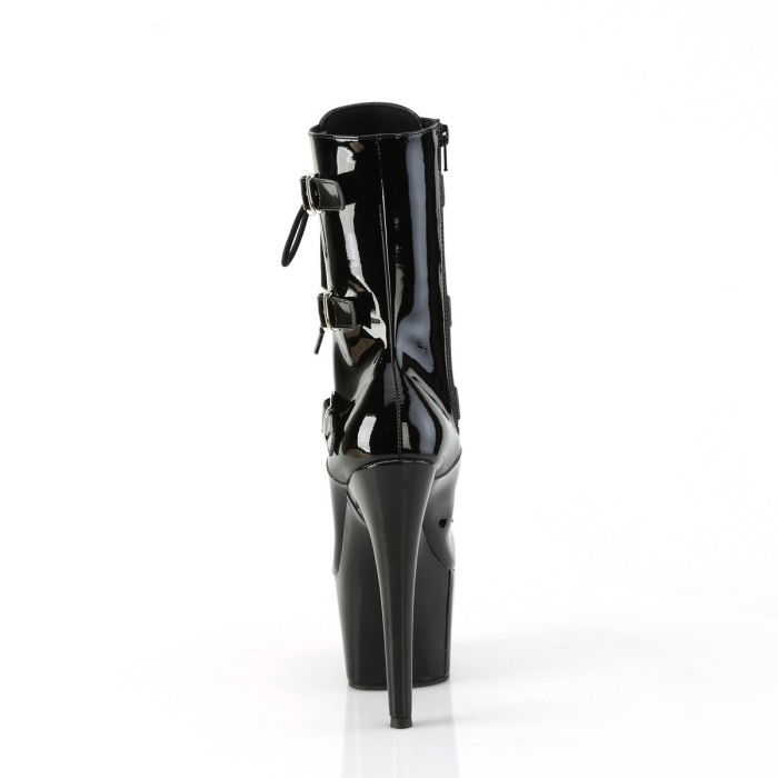Botine cu toc de 18 cm, cu barete cu catarame, pentru pole dance, Pleaser, Adore 1043 [4]