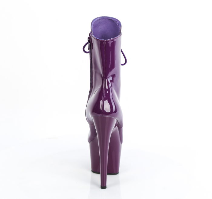 Botine mov cu platforma si toc, marimi mari [4]