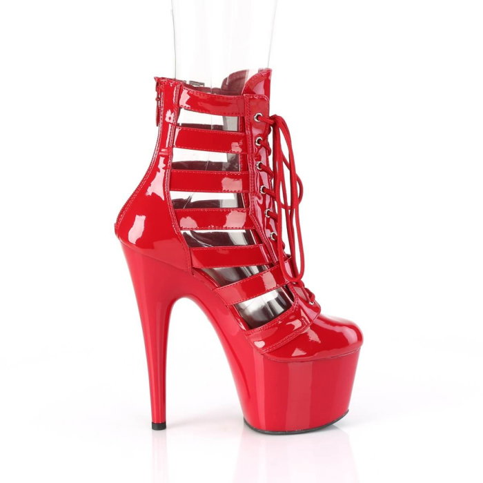Botine roșii ADORE 1013 MST Pleaser toc stiletto 18 cm platformă 7 cm pole dance [2]