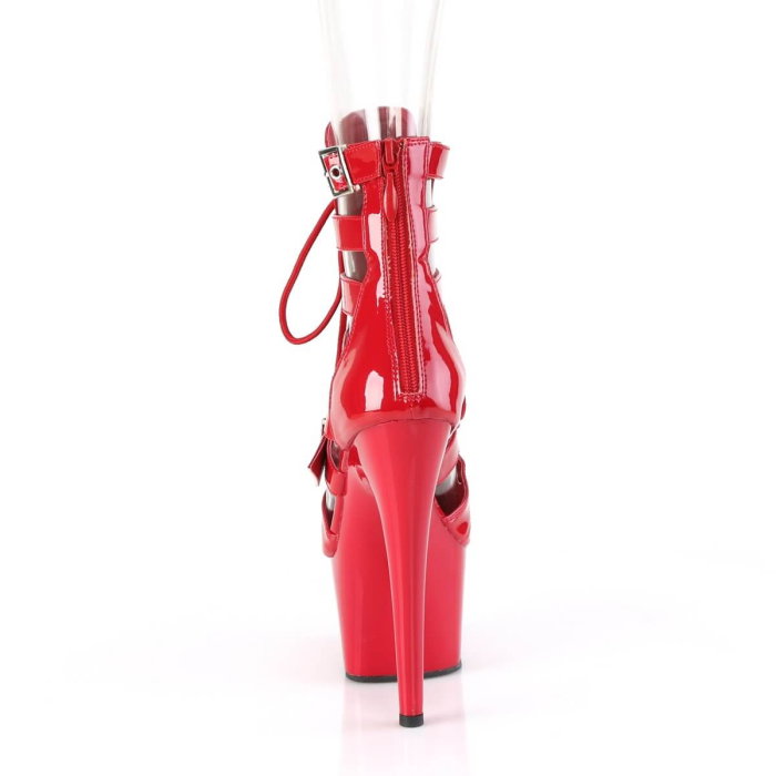 Botine roșii ADORE 1013 MST Pleaser toc stiletto 18 cm platformă 7 cm pole dance [4]