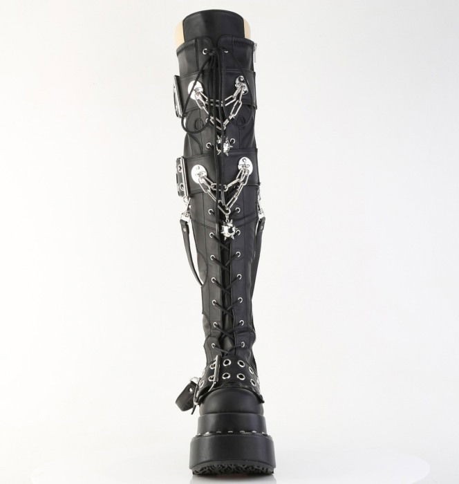 Cizme peste genunchi cu platforma inalta, DemoniaCult, BEAR 316 [2]