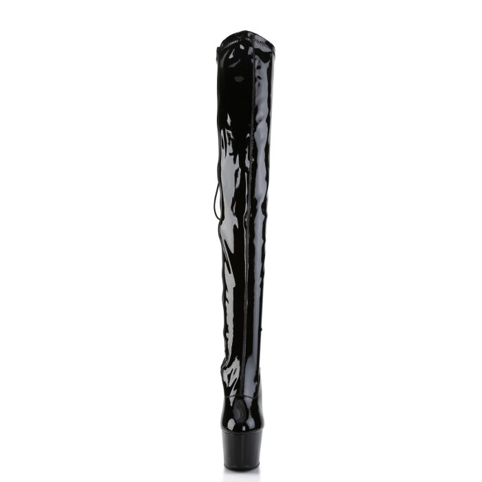 Cizme Pole Dance peste genunchi Pleaser Adore 3063 negre cu toc de 18 cm și platformă de 7 cm [3]